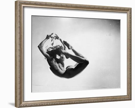 Study of Nude Female Dancer-Gjon Mili-Framed Photographic Print