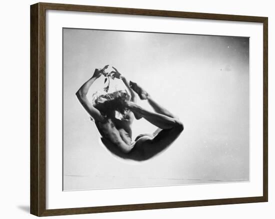 Study of Nude Female Dancer-Gjon Mili-Framed Photographic Print