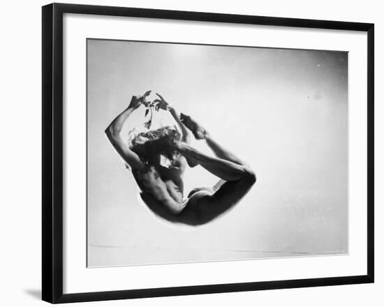 Study of Nude Female Dancer-Gjon Mili-Framed Photographic Print