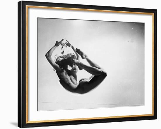 Study of Nude Female Dancer-Gjon Mili-Framed Photographic Print