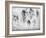 Study of Nude Men-Leonardo da Vinci-Framed Giclee Print