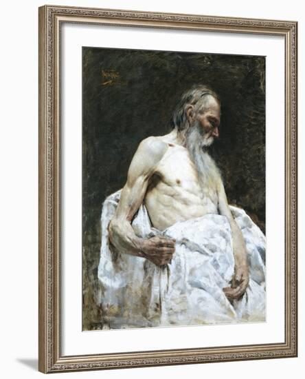 Study of Old Man, 1885-J Lovopacky-Framed Giclee Print