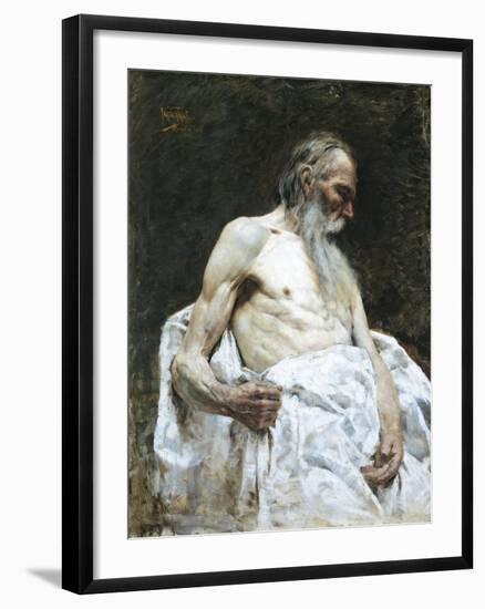 Study of Old Man, 1885-J Lovopacky-Framed Giclee Print