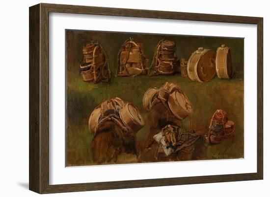 Study of Pack Saddles and Other Objects-Anders Askevold-Framed Giclee Print