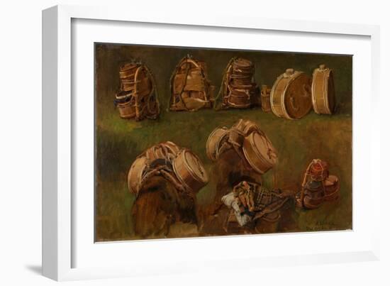 Study of Pack Saddles and Other Objects-Anders Askevold-Framed Giclee Print