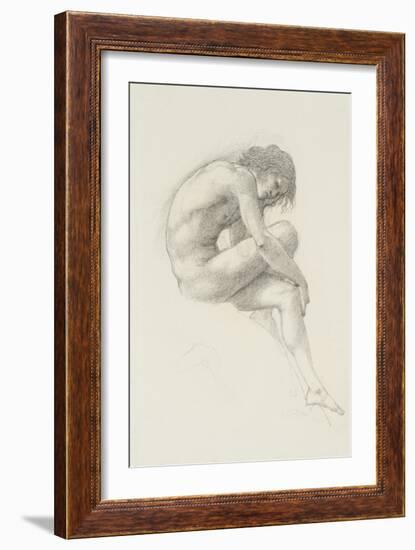 Study of Perseus for 'The Call of Perseus'-Edward Burne-Jones-Framed Giclee Print