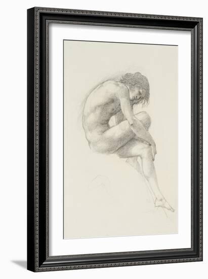 Study of Perseus for 'The Call of Perseus'-Edward Burne-Jones-Framed Giclee Print