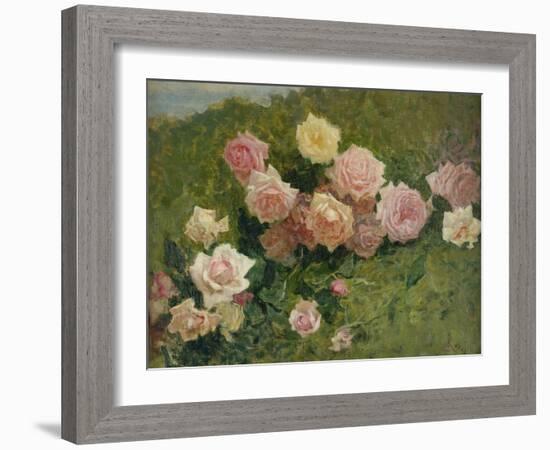 Study of Roses by Luigi Rossi-Luigi Rossi-Framed Giclee Print