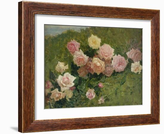 Study of Roses by Luigi Rossi-Luigi Rossi-Framed Giclee Print