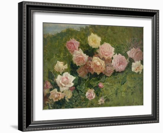 Study of Roses by Luigi Rossi-Luigi Rossi-Framed Giclee Print