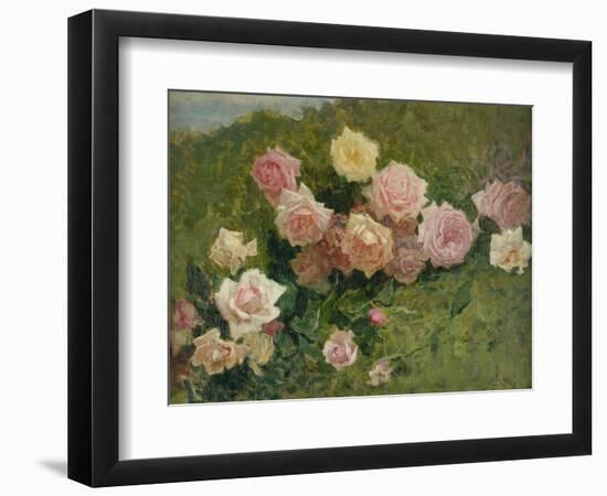 Study of Roses by Luigi Rossi-Luigi Rossi-Framed Giclee Print