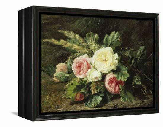 Study of Roses-Gerardina Jacoba Backhuysen-Framed Premier Image Canvas