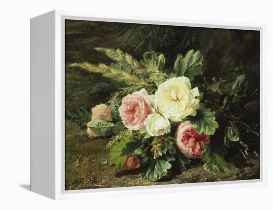 Study of Roses-Gerardina Jacoba Backhuysen-Framed Premier Image Canvas