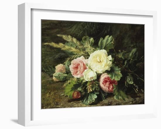 Study of Roses-Gerardina Jacoba Backhuysen-Framed Giclee Print