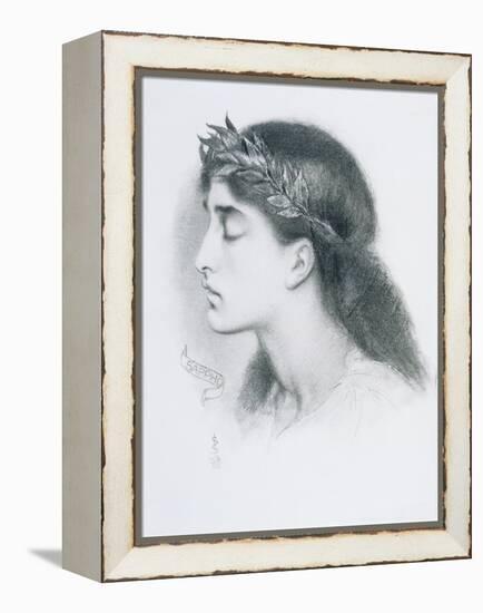 Study of Sappho-Simeon Solomon-Framed Premier Image Canvas