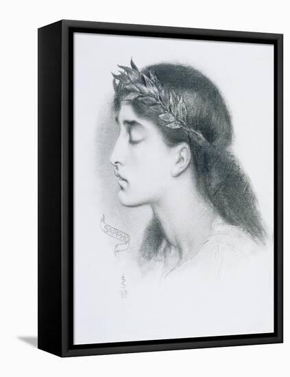 Study of Sappho-Simeon Solomon-Framed Premier Image Canvas