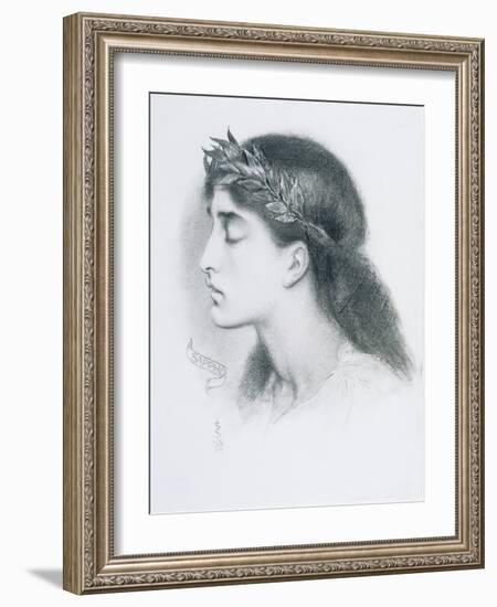 Study of Sappho-Simeon Solomon-Framed Giclee Print