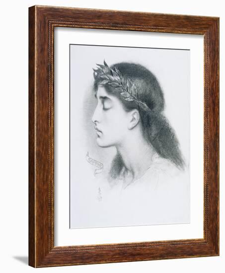 Study of Sappho-Simeon Solomon-Framed Giclee Print