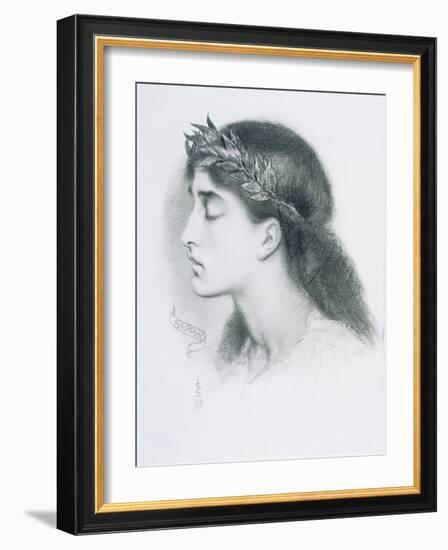 Study of Sappho-Simeon Solomon-Framed Giclee Print