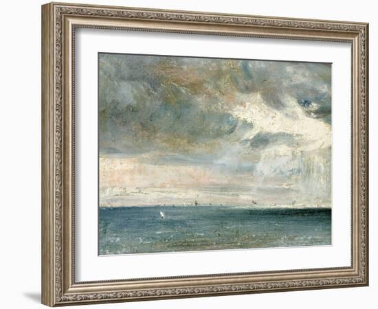 Study of Sea and Sky (A Storm Off the South Coast)-John Constable-Framed Giclee Print