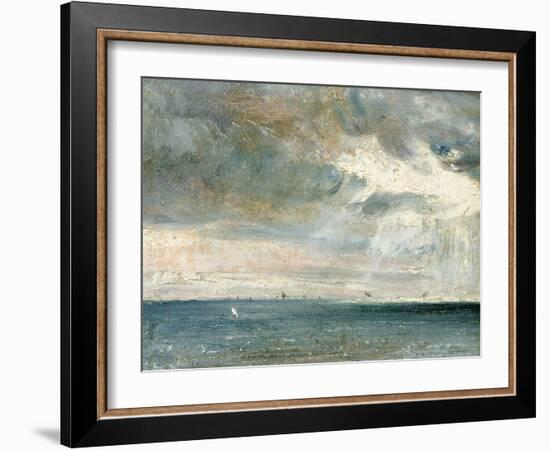 Study of Sea and Sky (A Storm Off the South Coast)-John Constable-Framed Giclee Print