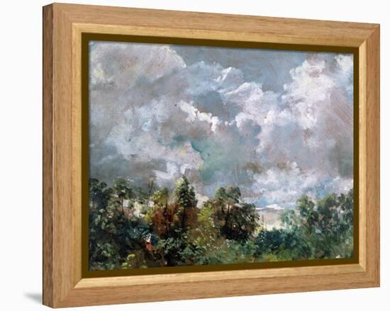 Study of Sky and Trees-John Constable-Framed Premier Image Canvas