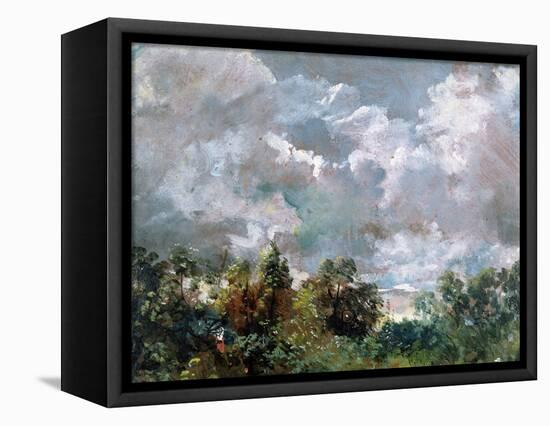 Study of Sky and Trees-John Constable-Framed Premier Image Canvas