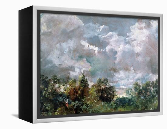 Study of Sky and Trees-John Constable-Framed Premier Image Canvas