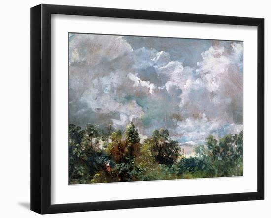 Study of Sky and Trees-John Constable-Framed Giclee Print