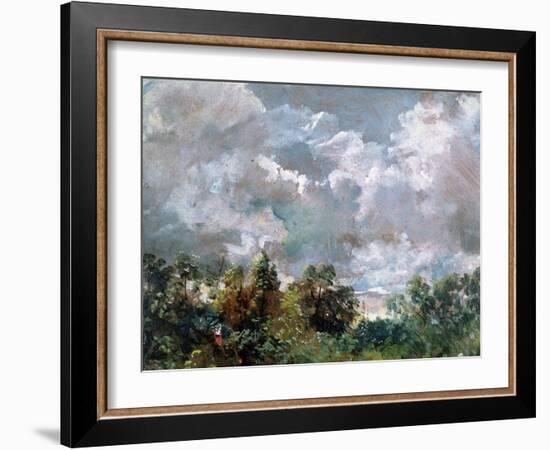 Study of Sky and Trees-John Constable-Framed Giclee Print