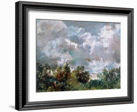 Study of Sky and Trees-John Constable-Framed Giclee Print