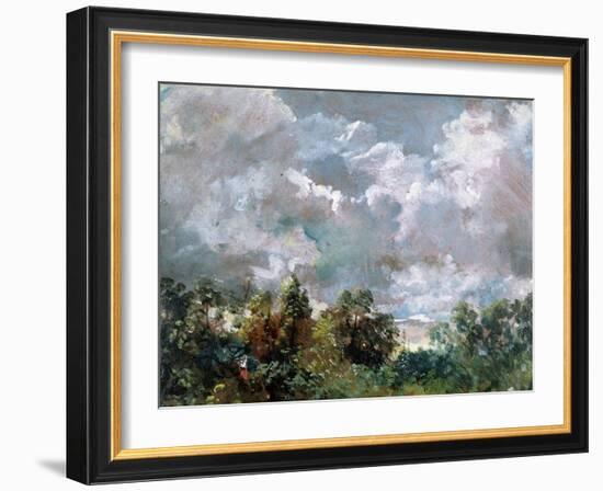 Study of Sky and Trees-John Constable-Framed Giclee Print