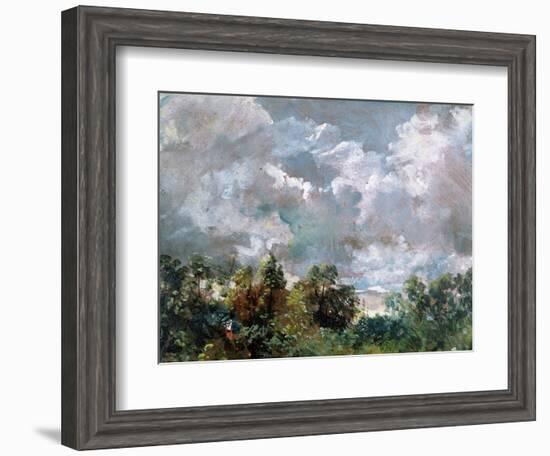 Study of Sky and Trees-John Constable-Framed Giclee Print