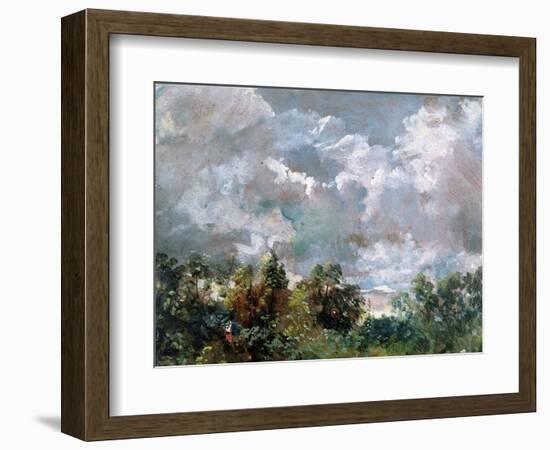 Study of Sky and Trees-John Constable-Framed Giclee Print