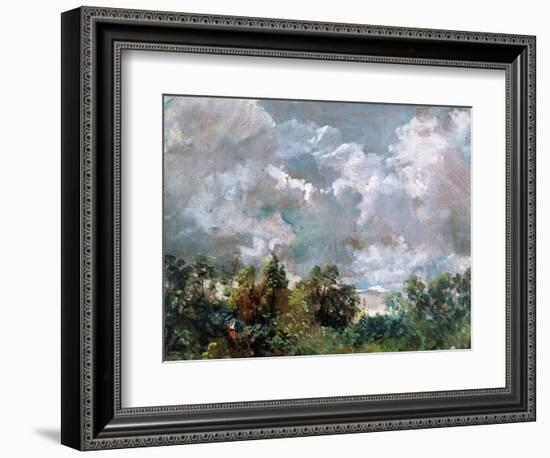 Study of Sky and Trees-John Constable-Framed Giclee Print