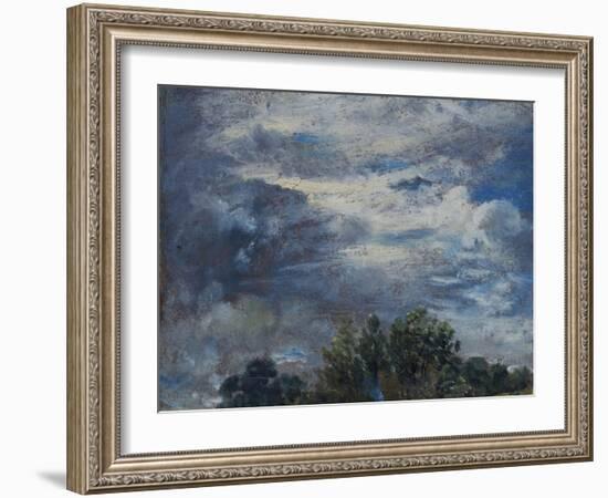 Study of Sky and Trees-John Constable-Framed Giclee Print