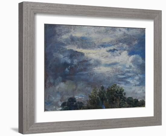 Study of Sky and Trees-John Constable-Framed Giclee Print