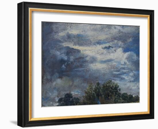 Study of Sky and Trees-John Constable-Framed Giclee Print