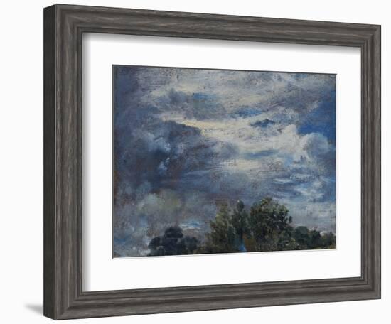 Study of Sky and Trees-John Constable-Framed Giclee Print