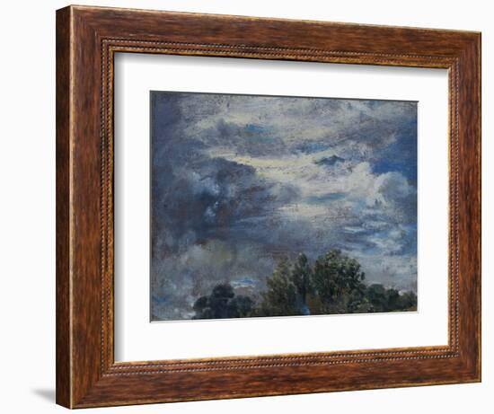 Study of Sky and Trees-John Constable-Framed Giclee Print