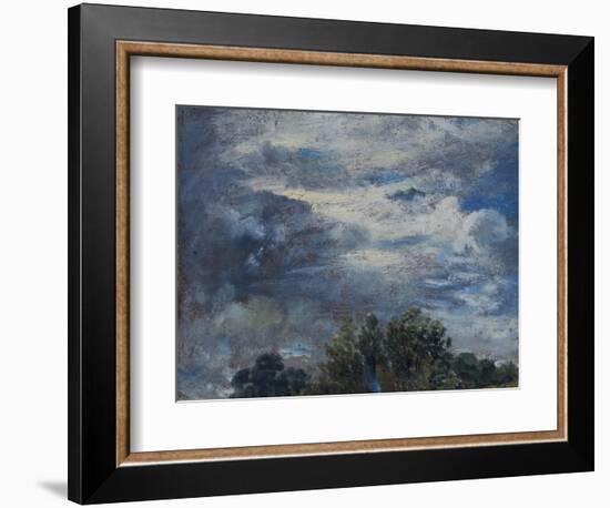 Study of Sky and Trees-John Constable-Framed Giclee Print