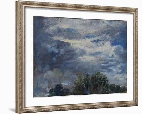 Study of Sky and Trees-John Constable-Framed Giclee Print