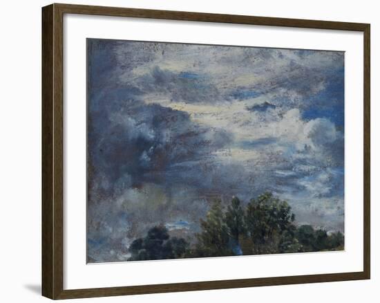 Study of Sky and Trees-John Constable-Framed Giclee Print