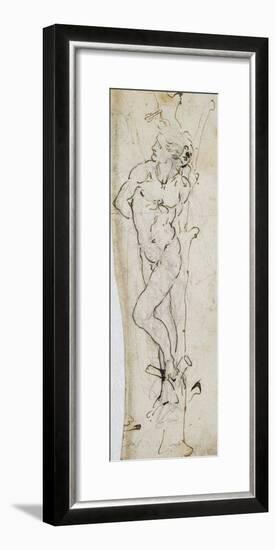 Study of St. Sebastian, 1480-81-Leonardo da Vinci-Framed Giclee Print