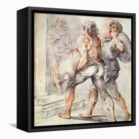 Study of Tax Collectors, 1591-1593-Giuseppe Cesari-Framed Premier Image Canvas