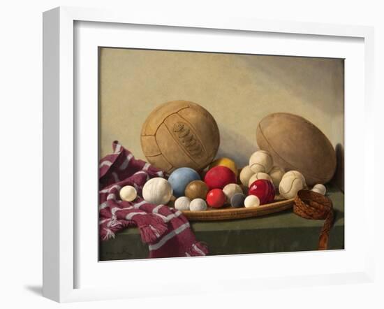 Study of Textures-English School-Framed Giclee Print