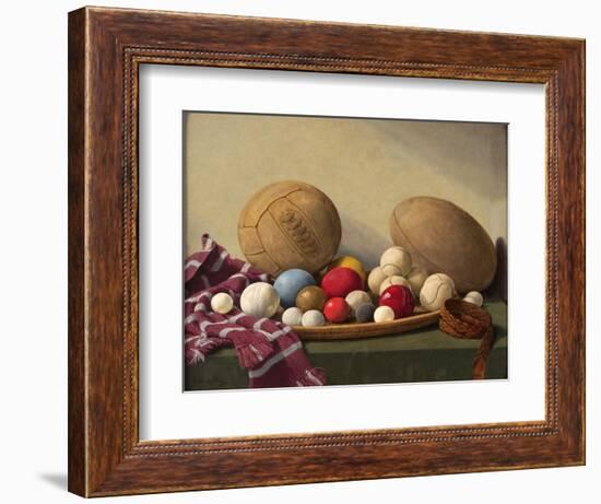 Study of Textures-English School-Framed Giclee Print