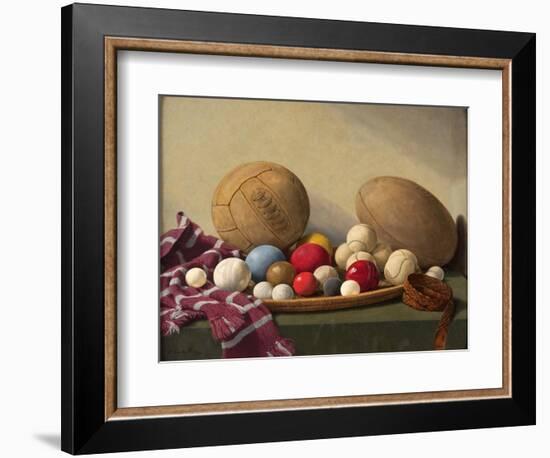 Study of Textures-English School-Framed Giclee Print