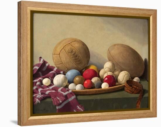 Study of Textures-English School-Framed Premier Image Canvas