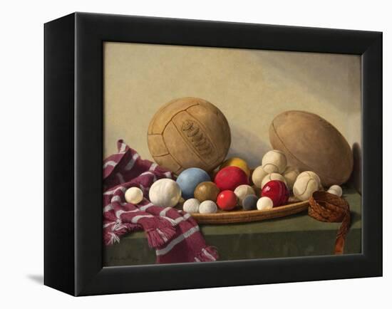 Study of Textures-English School-Framed Premier Image Canvas